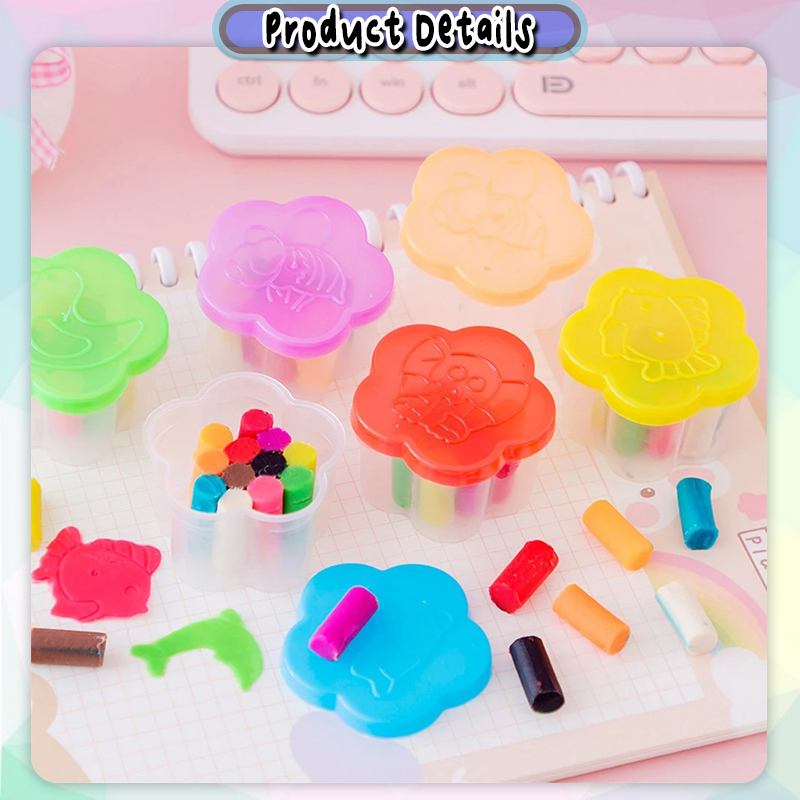 [Little B House] 12 Colour Mini Clay Set Handmade Plasticine For Kids ...