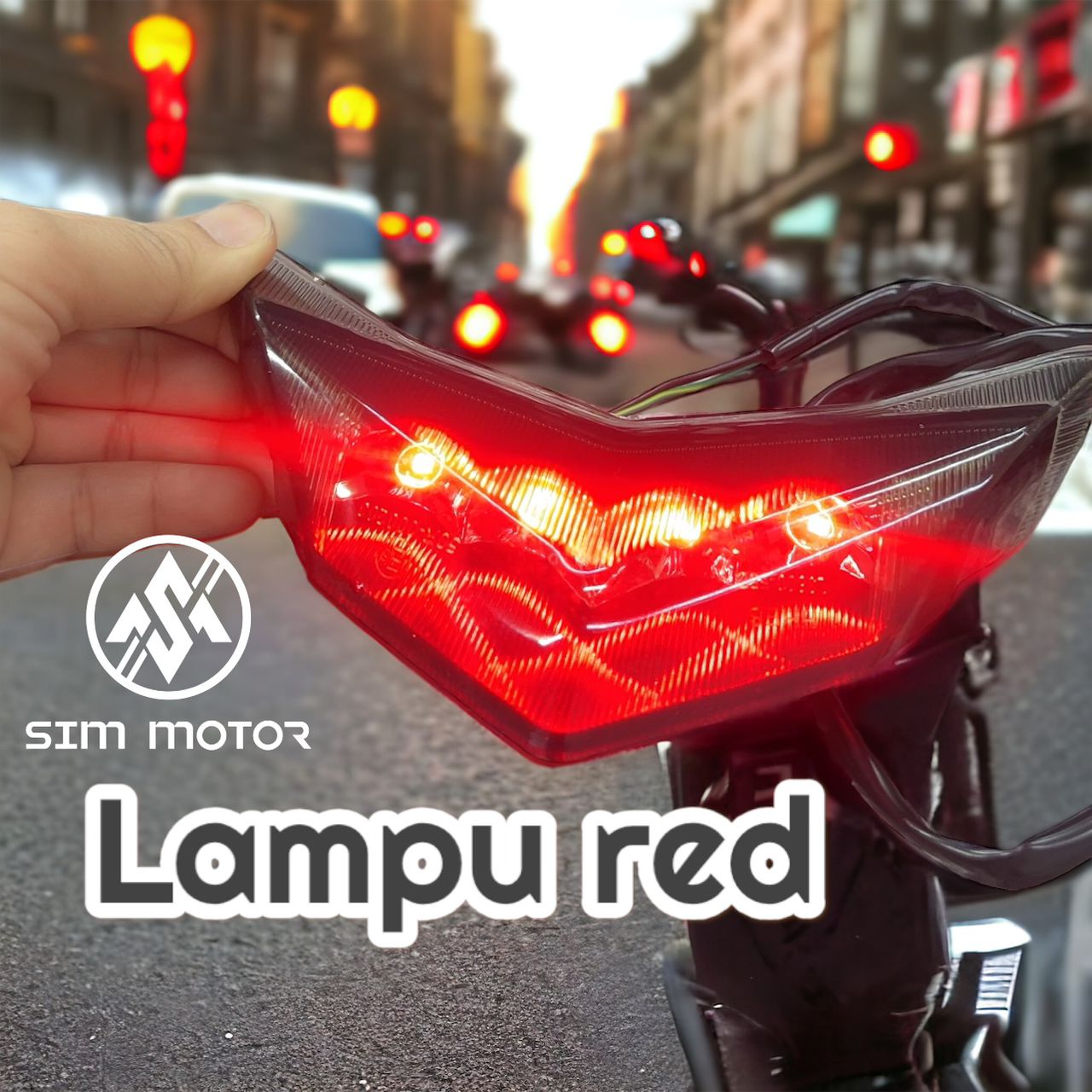 LC135 V4 V5 V6 LCV4 LCV5 LCV6 SPOILER LAMP LAMPU LED KELIP STROBE MODE ...