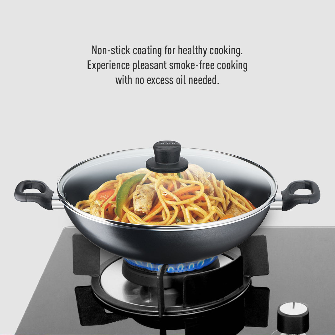 Tefal Cook Easy Wok with lid 36cm (Non-stick Cookware, Mineralia Non ...