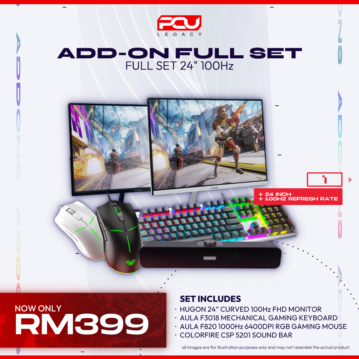 Addon Full Set PC Package Product (Only For Bundle PC) | Shopee Malaysia