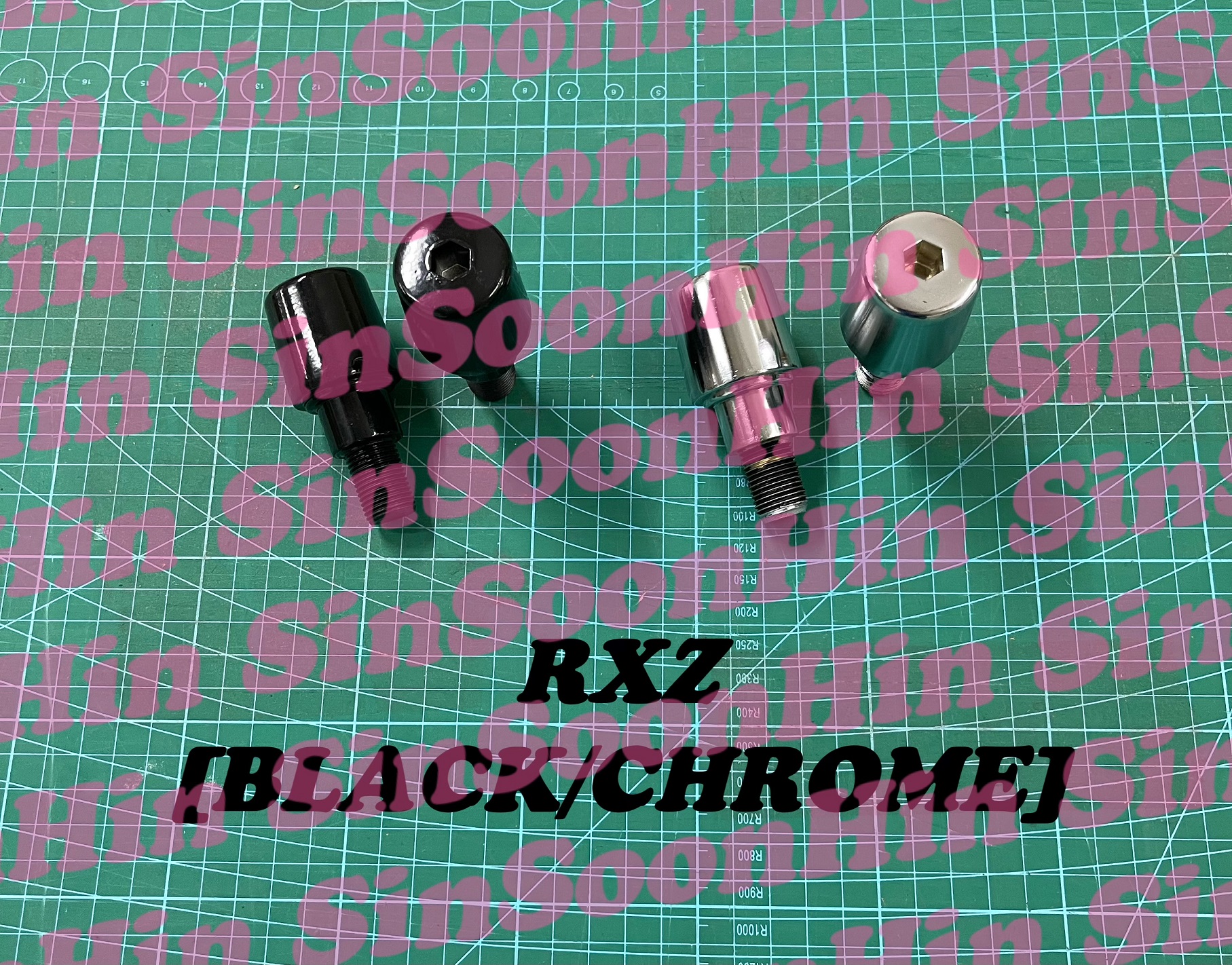 Yamaha RXZ 135 TZM Handle Balancer [1Set] - BLACK / CHROME # balancer ...