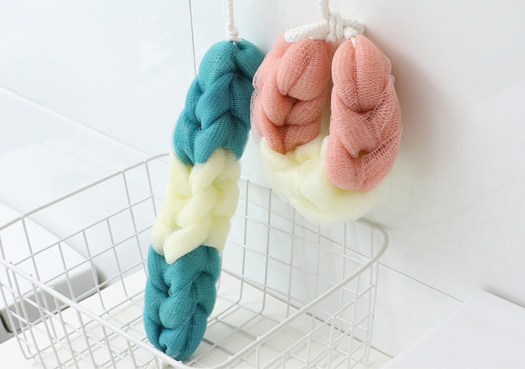 *Ready Stock* Long Stretch Back Sponge with Rope Handles Back Scrubber ...