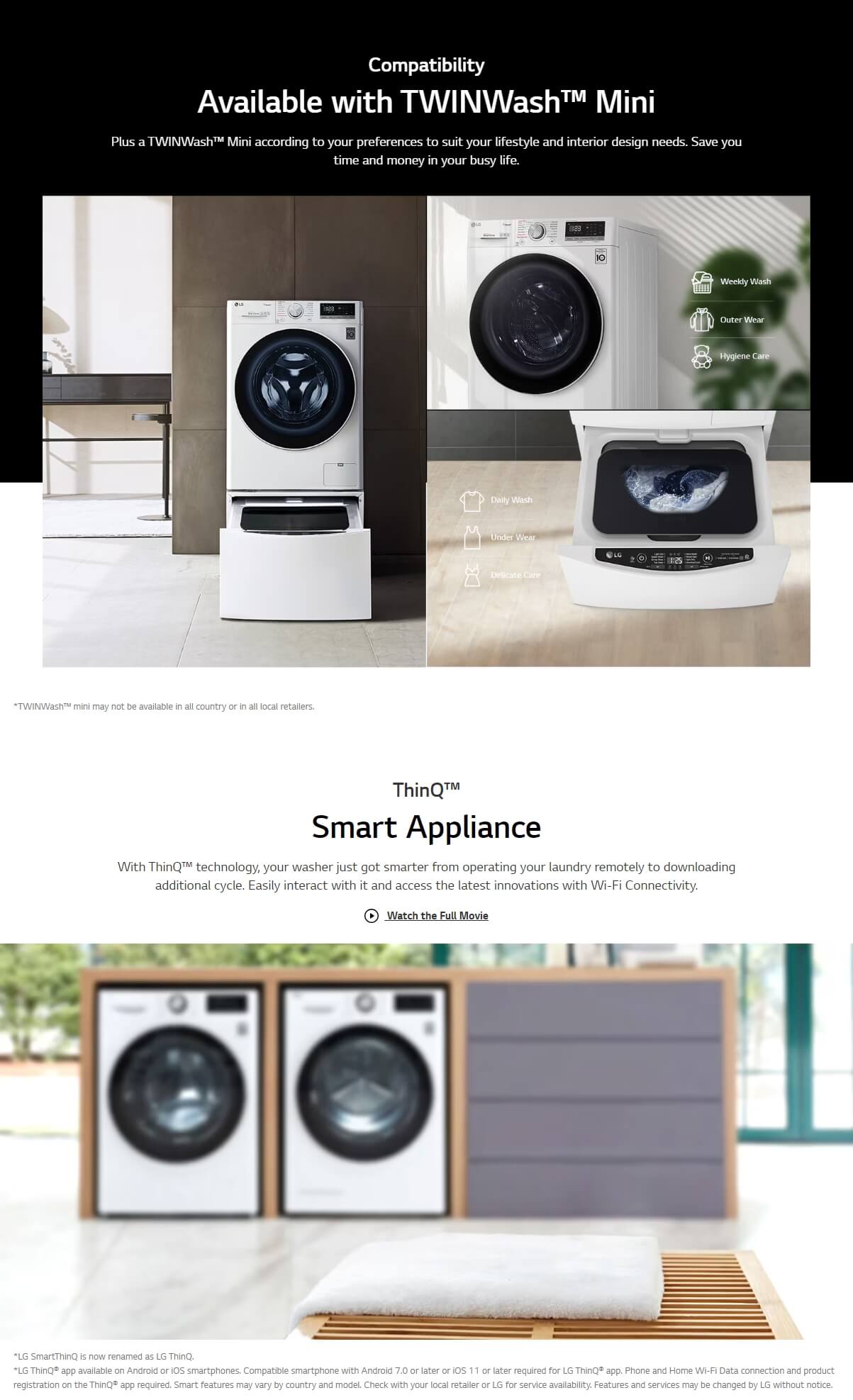 [Klang Valley Delivery Only] LG FV1450S4W Front Load Washer With AI