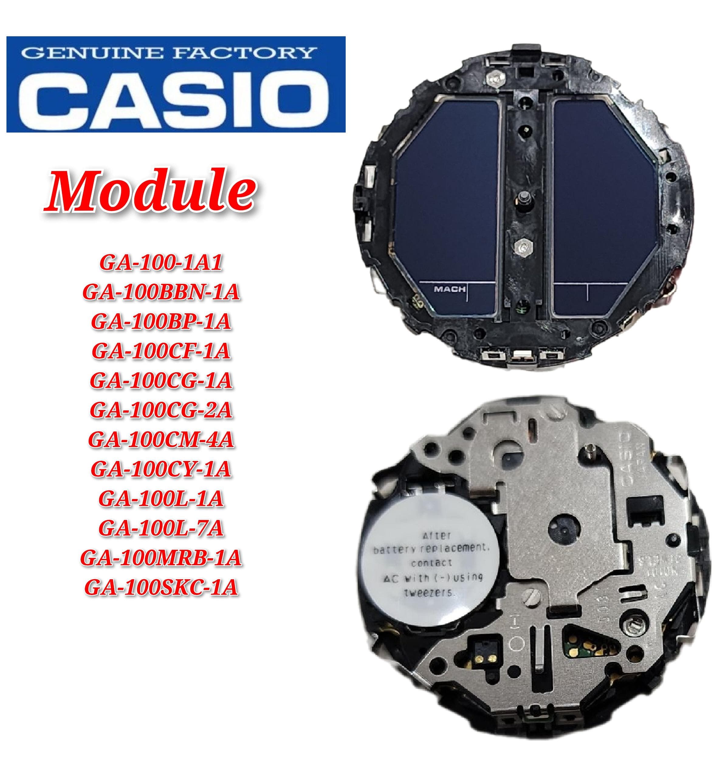 Casio G shock GA 100 Replacement Parts Module Shopee Malaysia