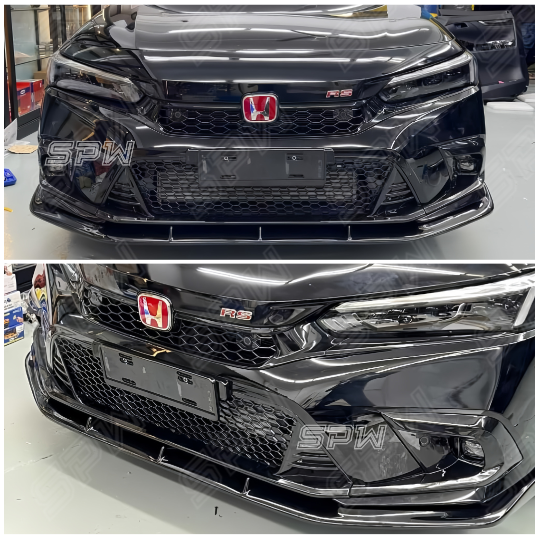 Honda Civic FE (2022-2024) RS Thai Look V4 Front Lip (1pc) Front Bumper ...