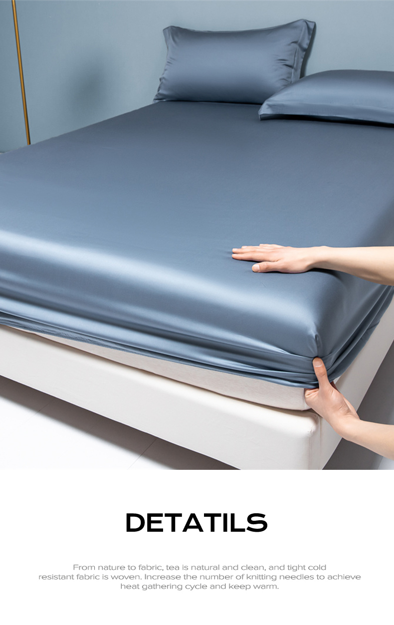 Satin Silk Fitted Sheet Topper Mattress Protector Premium Cadar Single ...