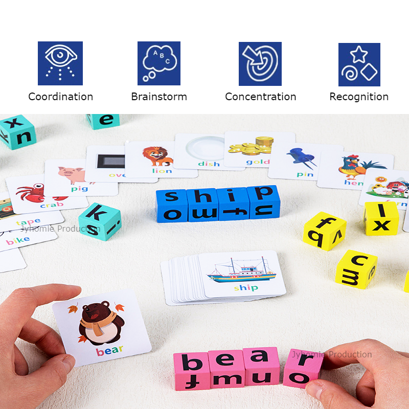 Board Game ABC Spelling Game ABC Puzzle ABC Toy ABC Learning Cube ...