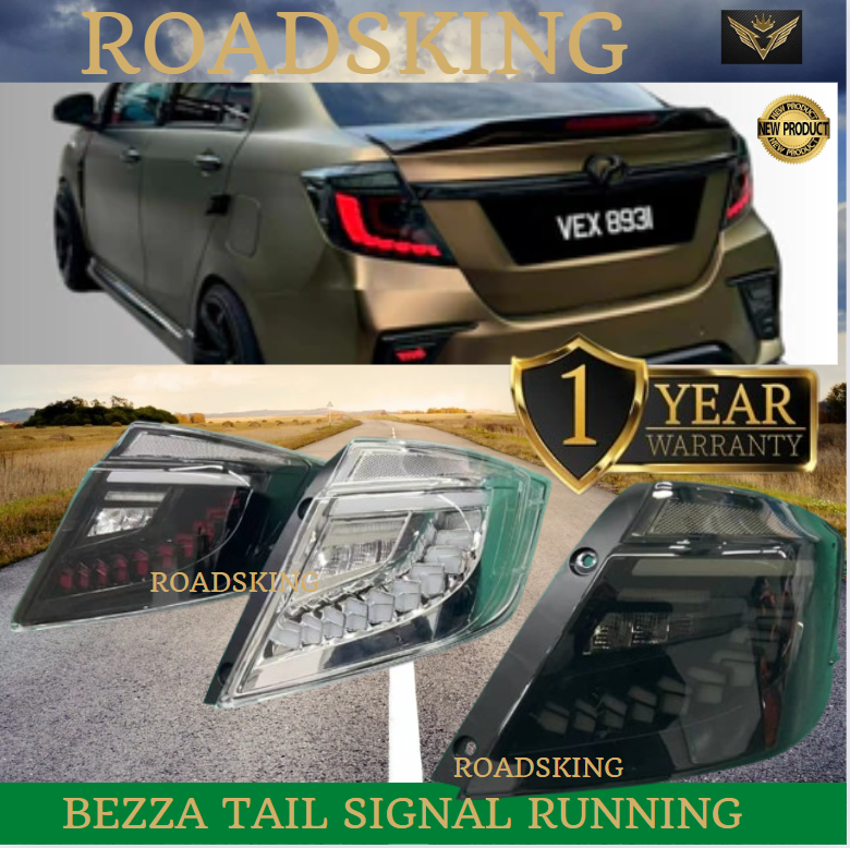 PERODUA BEZZA 2016-2026 REAR TAIL LAMP BRAKE LIGHT RUNNING SIGNAL ...