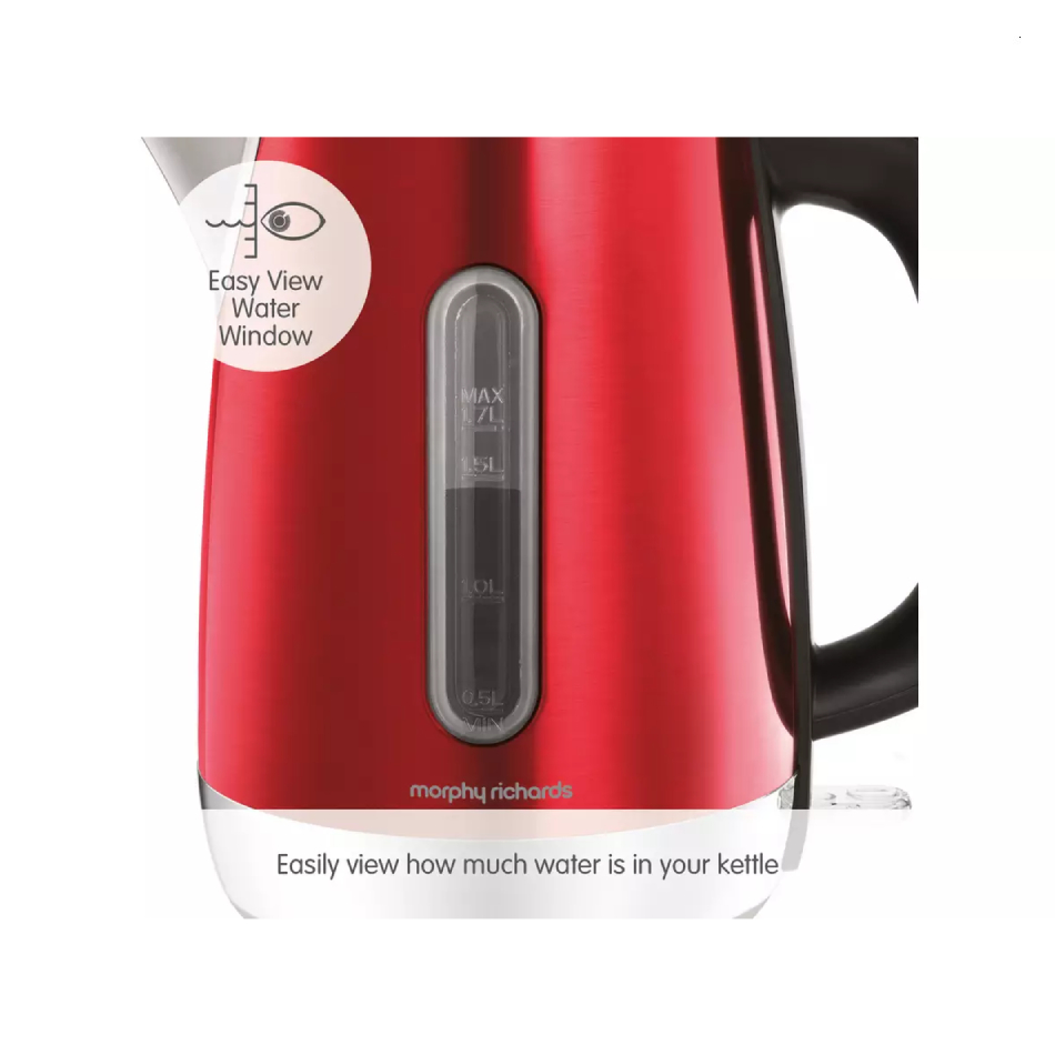 Morphy Richards Equip Series Vibrant Red 1.7l Jug Kettle (cerek 