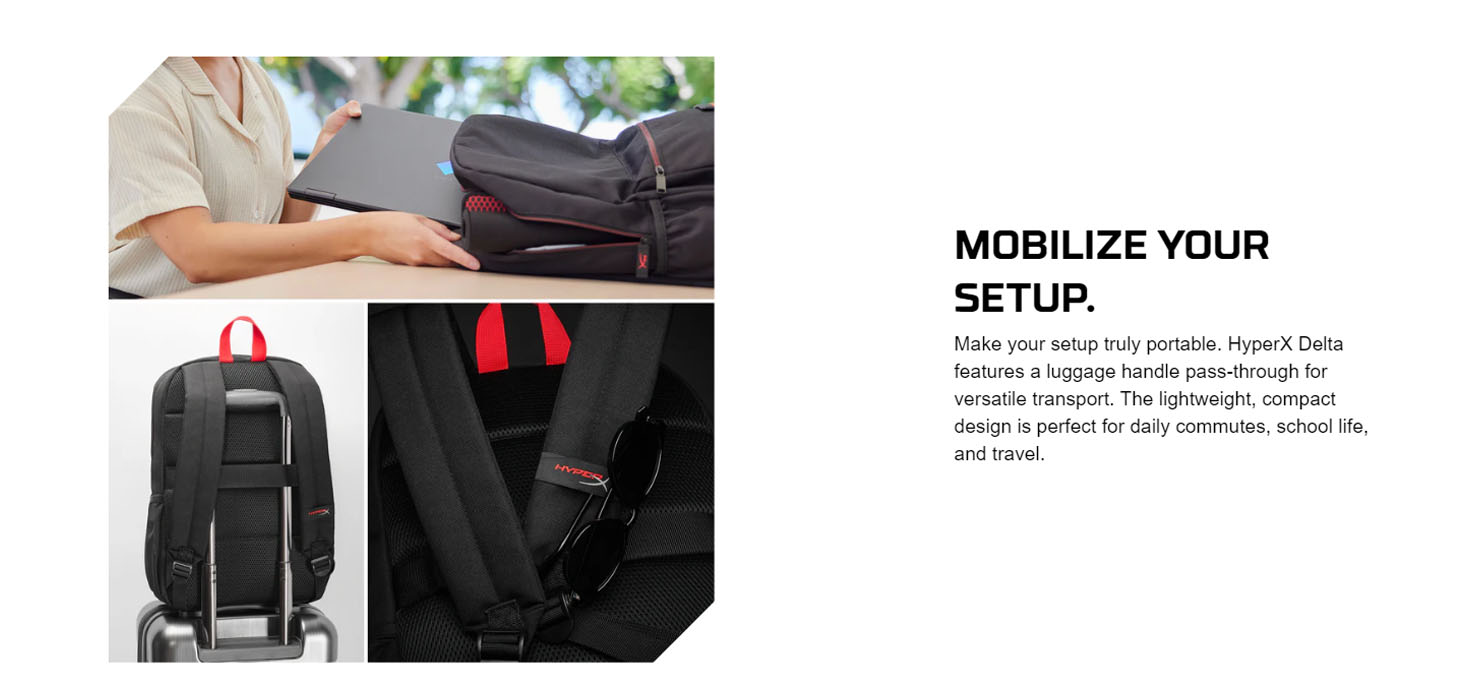 HyperX Delta Gaming Backpack - Black (16
