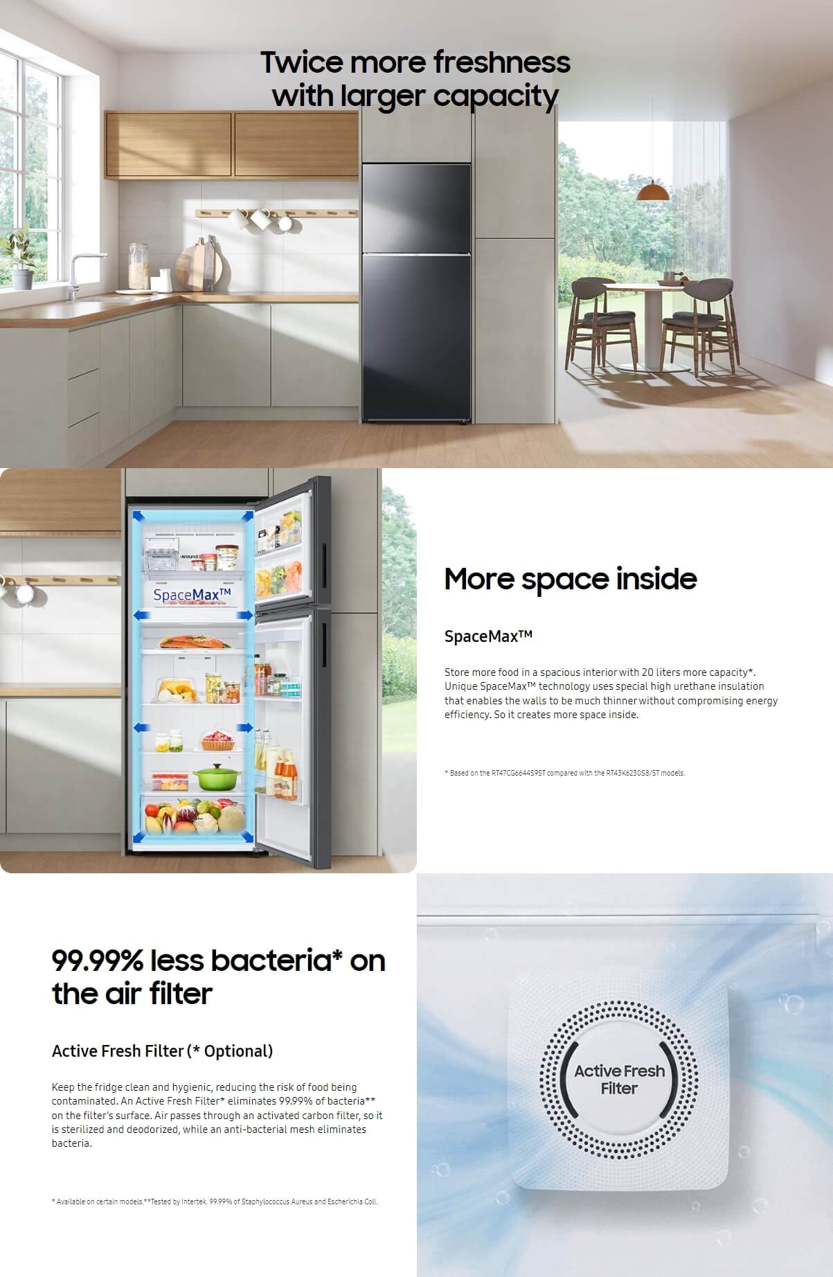 [Klang Valley Delivery Only] Samsung RT42CG6444B1ME 2 Door Fridge Top ...