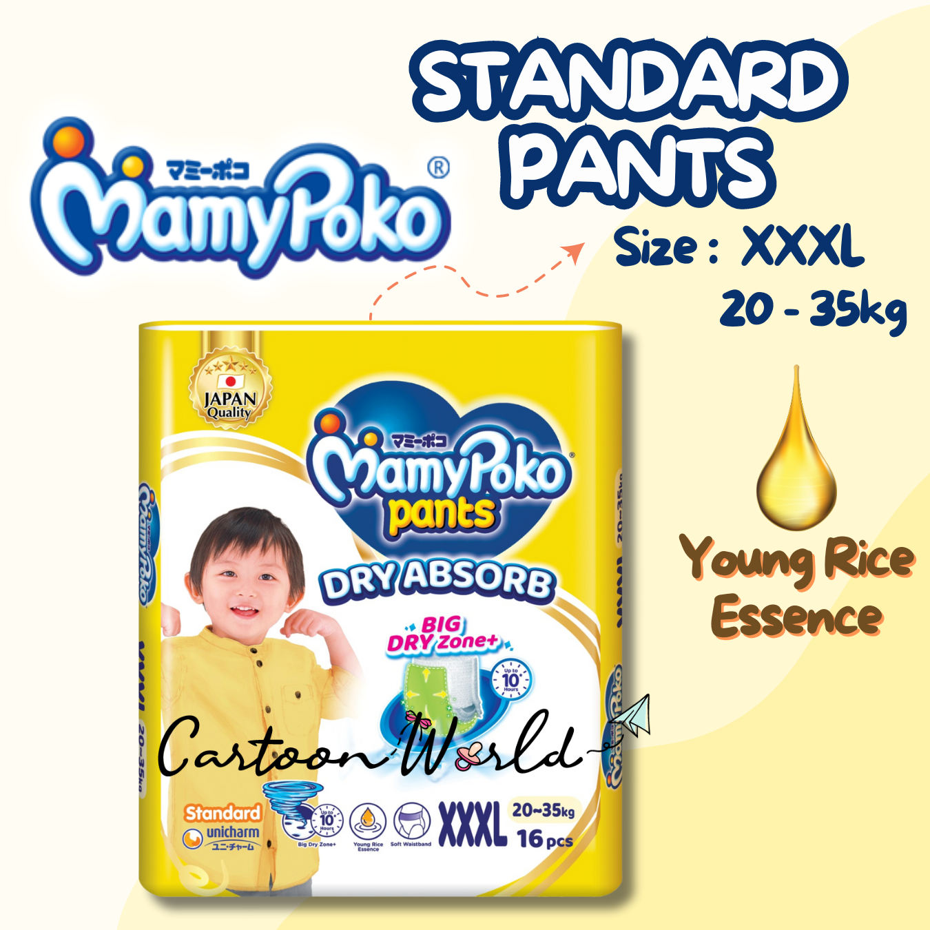 Baby Diapers Mamy Poko Airfit Pant Style Diapers For Girls Large