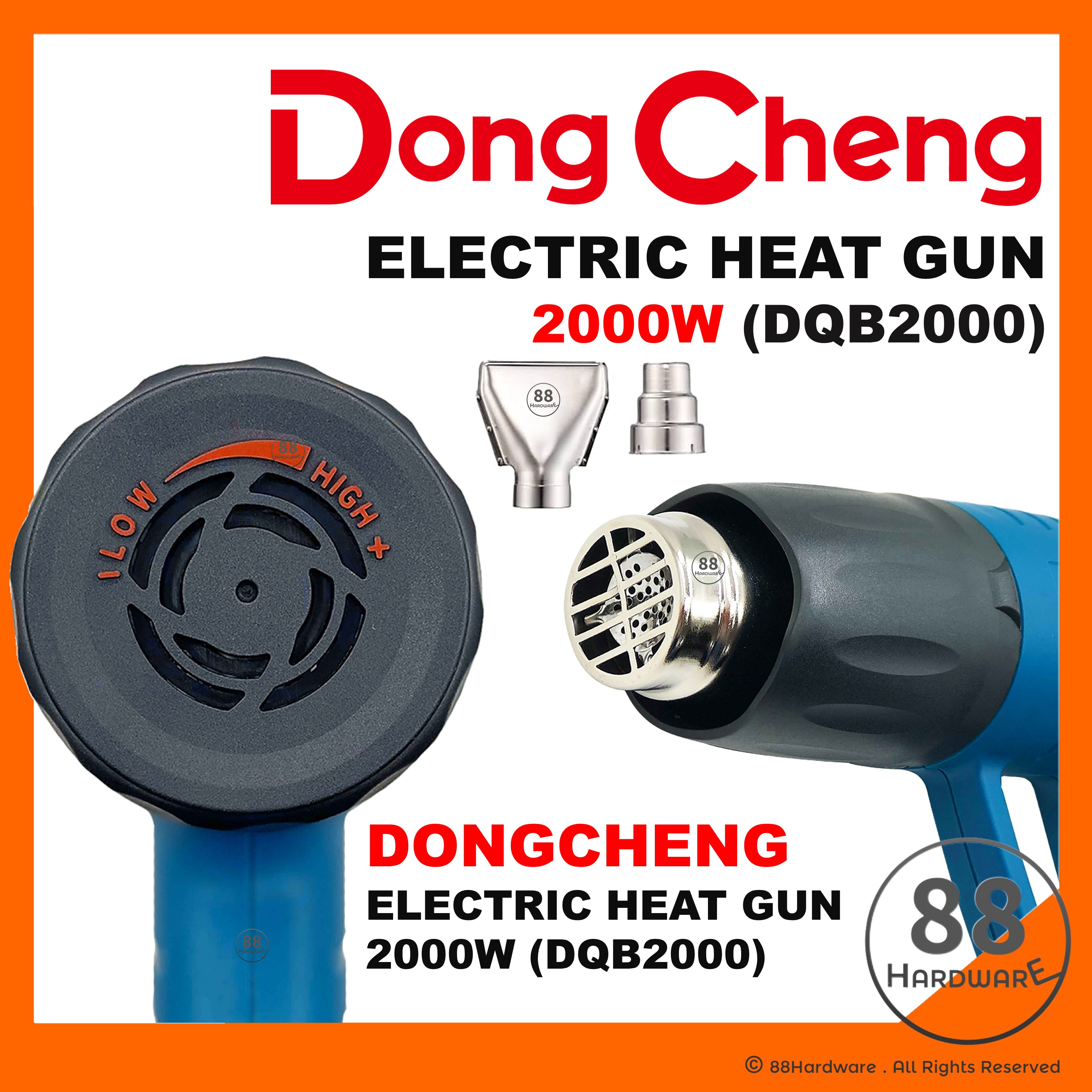 Dong Cheng heat gun hot gun hot air gun hot air blower heater gun hot ...