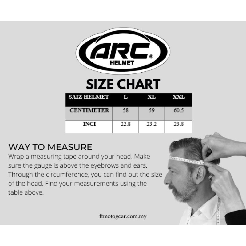 HELMET ARC RITZ ALL COLOR READY STOCK LIMITED UNIT PROMOTION MERDEKA ...