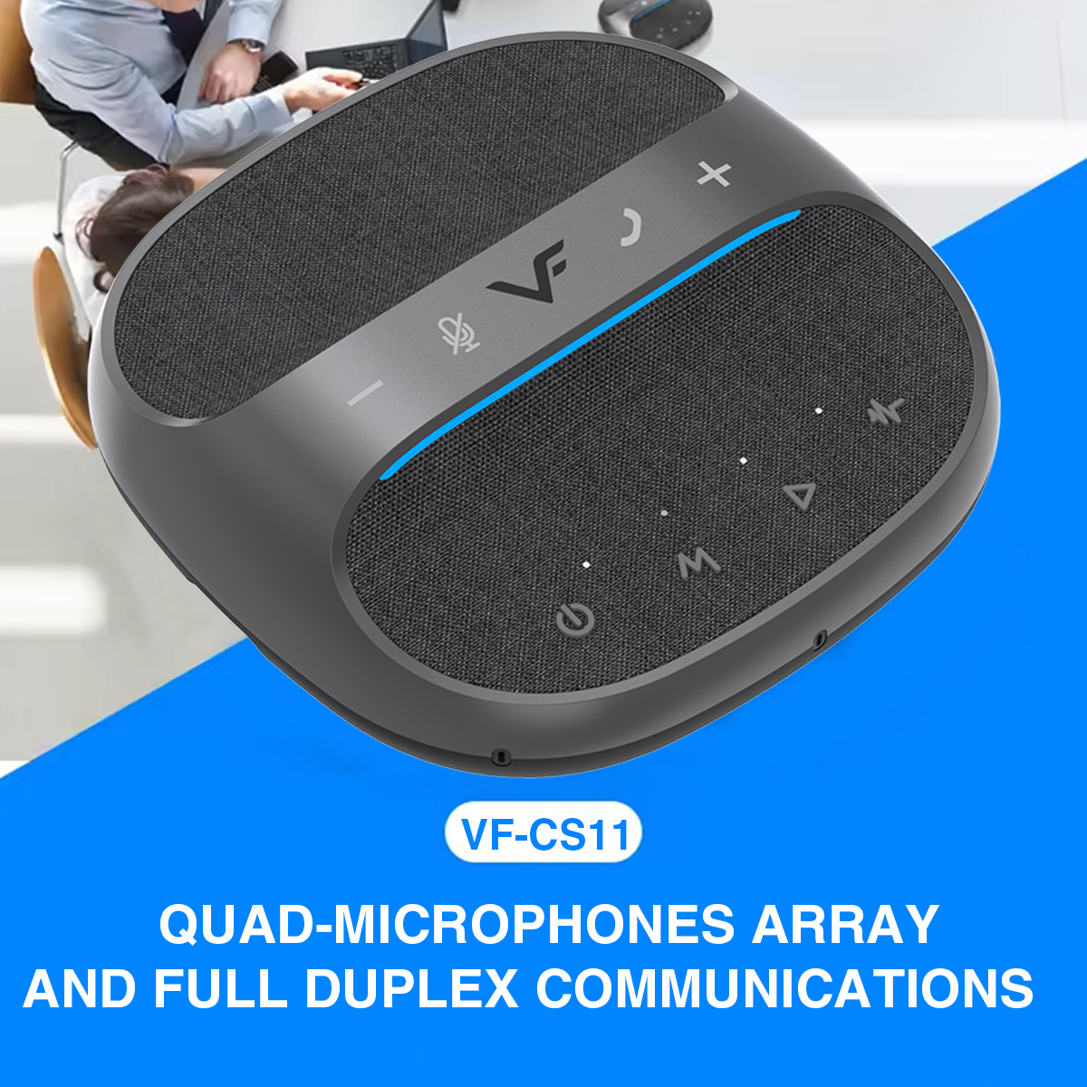 View of Vinnfier VF CS-11 Conference Speaker & Microphone Bluetooth ...