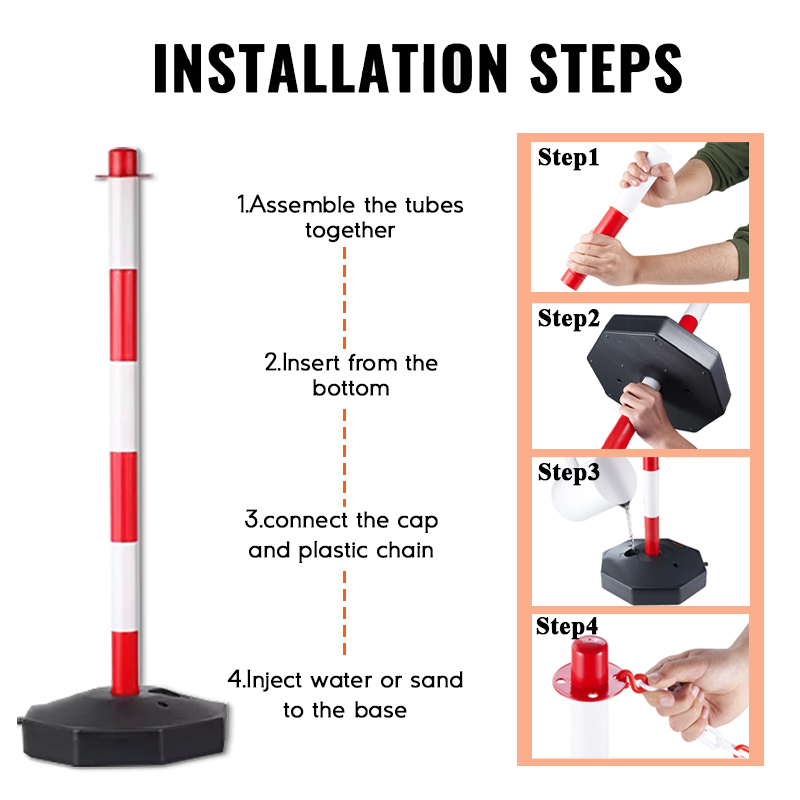 85cm Warning Column Traffic Insulated Safety Column Parking Cone Heavy ...