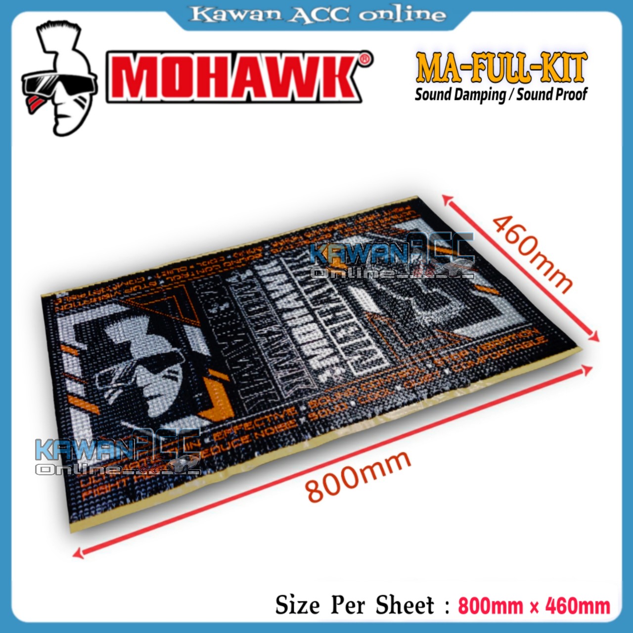 MOHAWK Soundproof / Sound Damping MA-FULL-KIT Car Soundproof /Sound ...