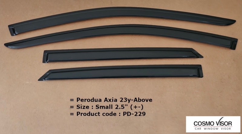 Perodua Axia D74A 2023 2024 2025 Door Visor / Mugen Window Vent Visors ...