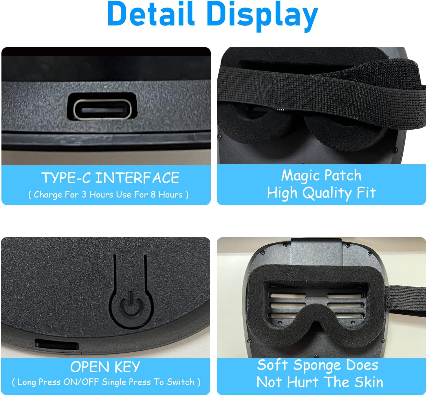 Full-Face LED Mask Sensor Control 50 Patterns Interactive Cyberpunk ...