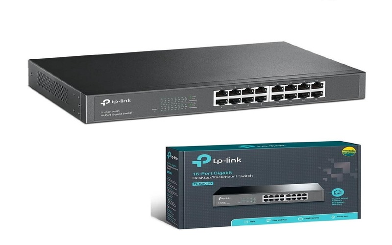 TP-LINK 16 Port Gigabit Desktop Network Switch RJ45 LAN Ethernet 1U ...