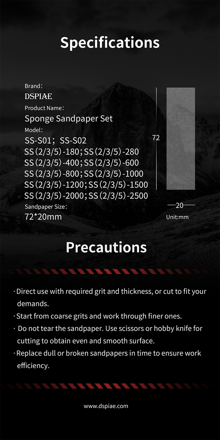 Set 30 éponges à Poncer DSPIAE - Pour Modélisme Et Hobbies