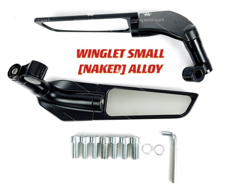 UNIVERSAL YMH SIDE MIRROR WINGLET ADJUSTABLE CNC CARBON FOR FAIRING ...