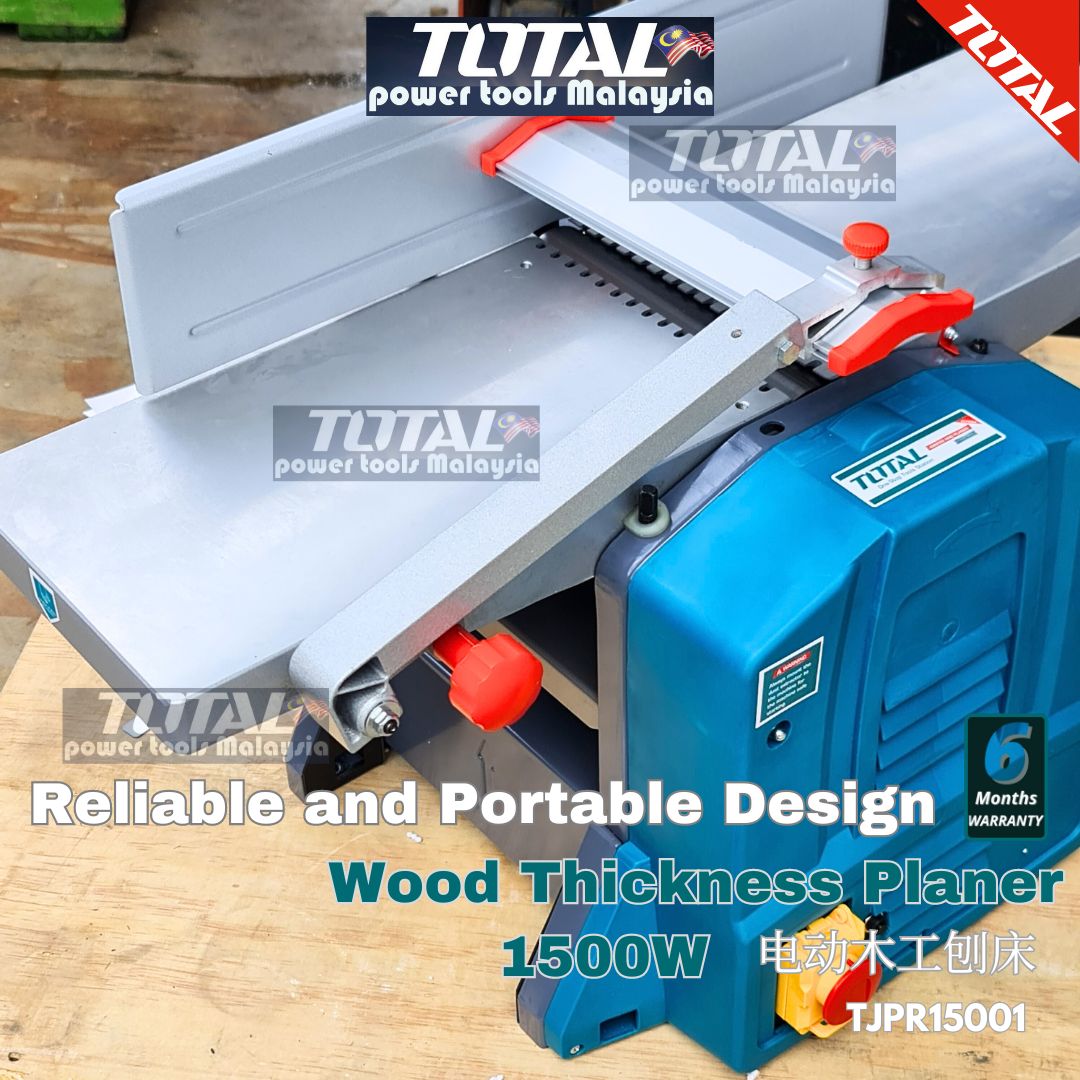 TOTAL Electric 8'' Bench Top 1500W wood thickness planer Jointer/Planer