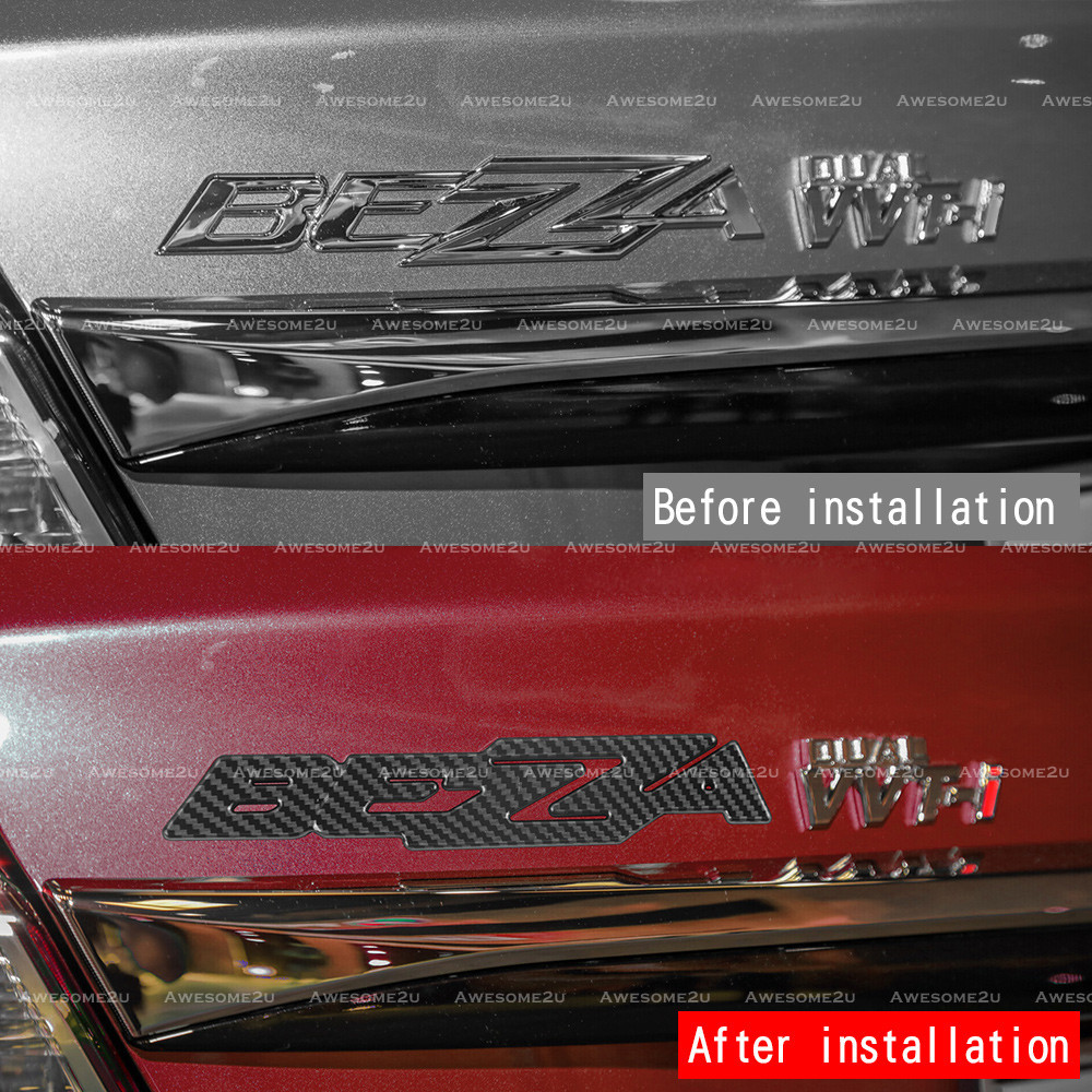 Awesome2u Perodua Bezza 2016-2024 Logo Emblem Frame Cover Rear Bezza ...