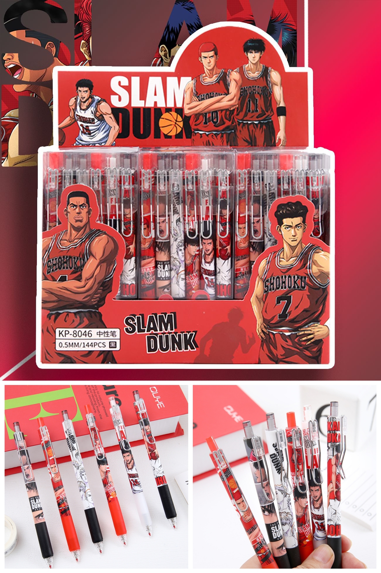 Creative Japanese Anime Cartoon Characters Slam Dunk 0.5mm Black Ink ...