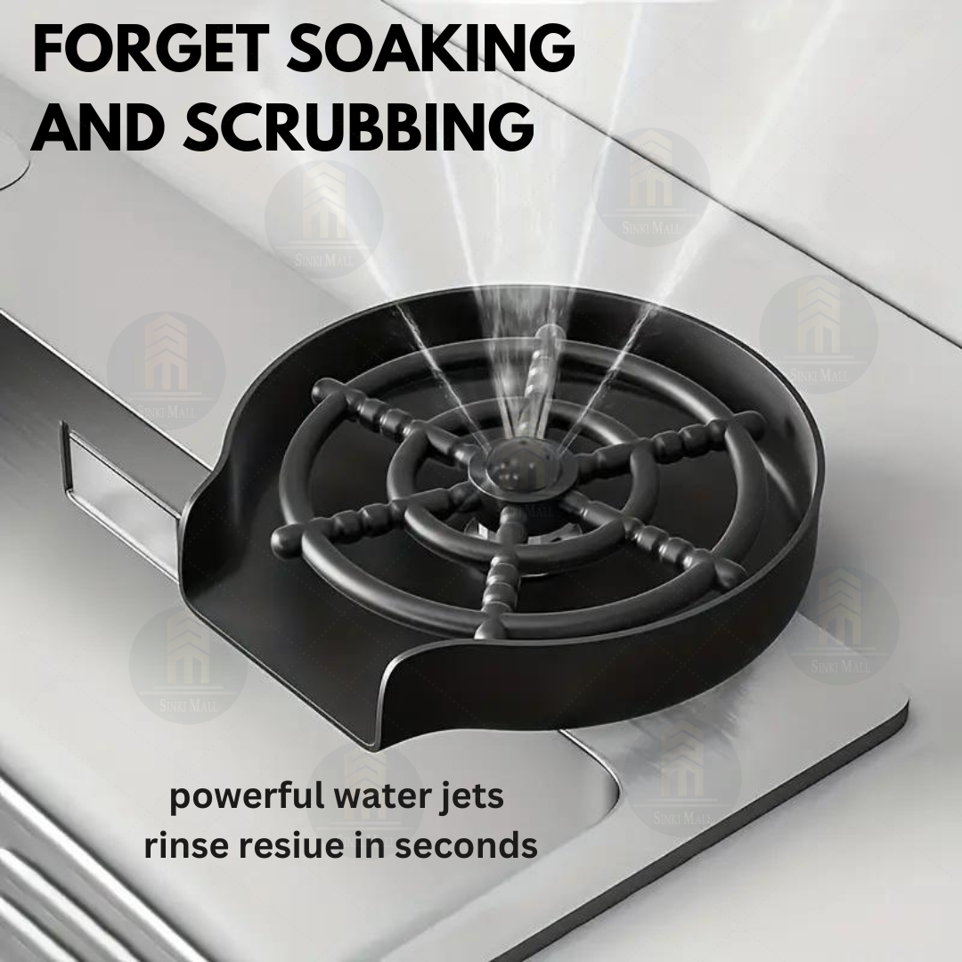 Quick Cup Washer Faucet Glass Rinser Automatic Press Kitchen Sink Glass ...