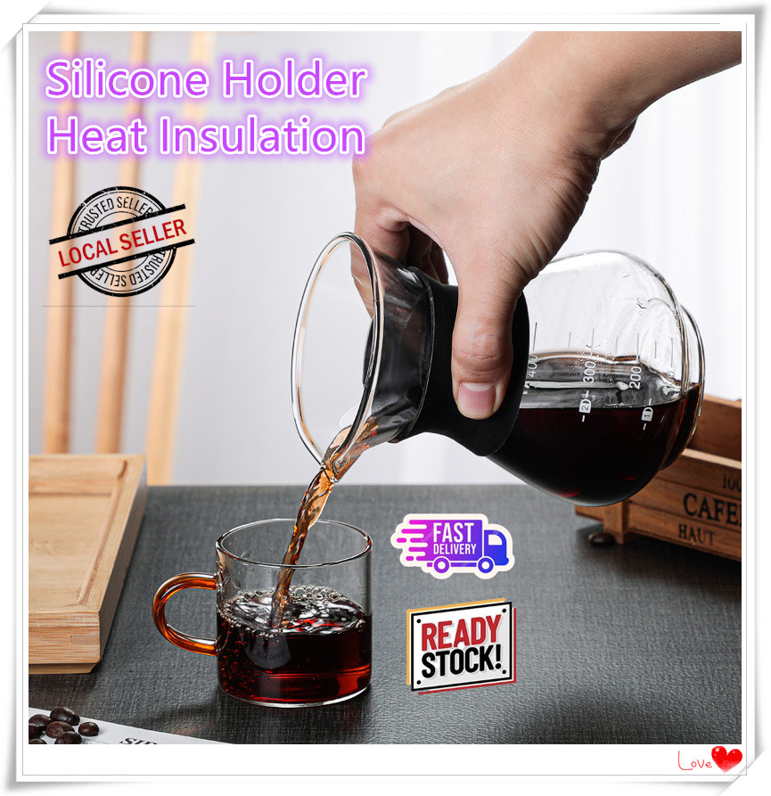 Hand Brew Dripper Glass Pot Reusable Paperless Filter Stainless Steel ...