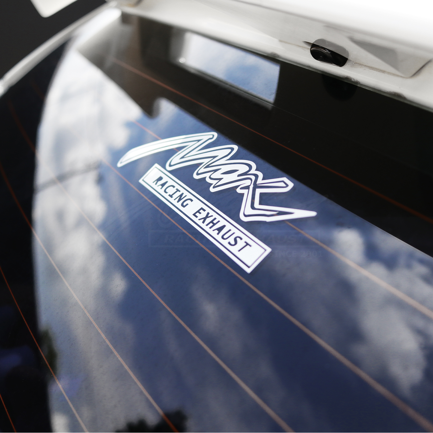 Max Racing Exhaust Reflective Sticker for Windshield, Body, Bodykits ...