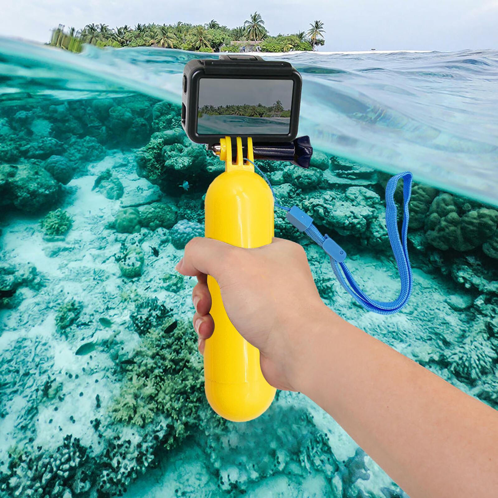 AQUAVERSE Floating Bobber Handler Hand Grip Float Stick Float Holder ...