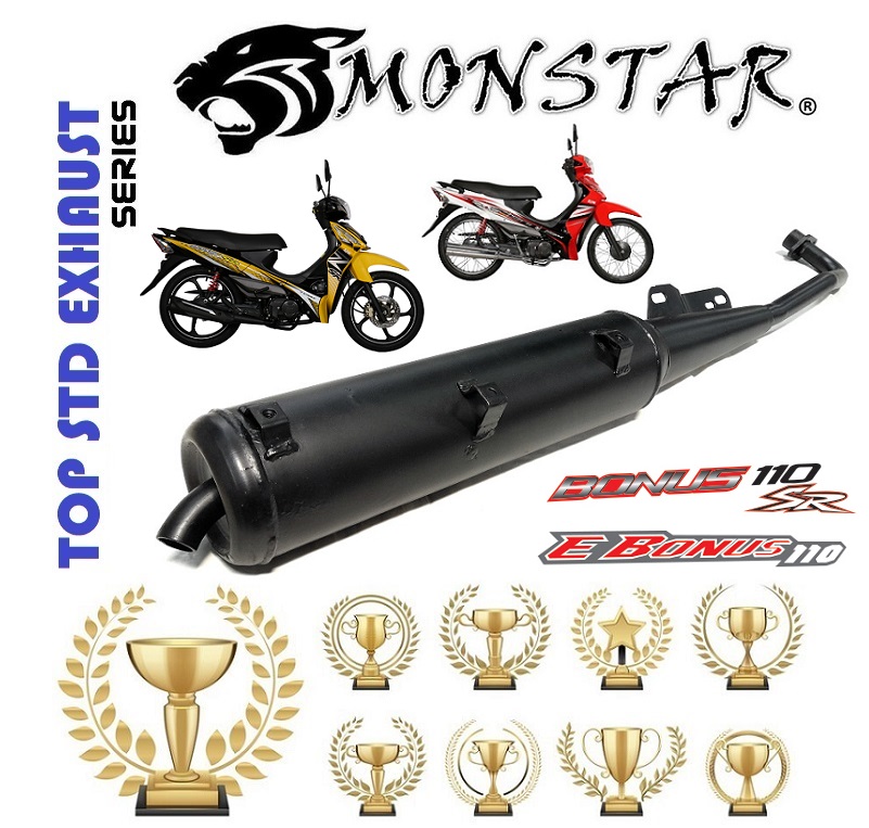 SYM SPORT BONUS 110 110SR EBONUS E BONUS NEW BONUS110 EXHAUST MUFFLER ...