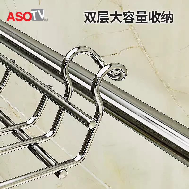 ASOTV® Stainless Steel Sink Dish Rack Dish Drainer Kitchen Rack Rak ...