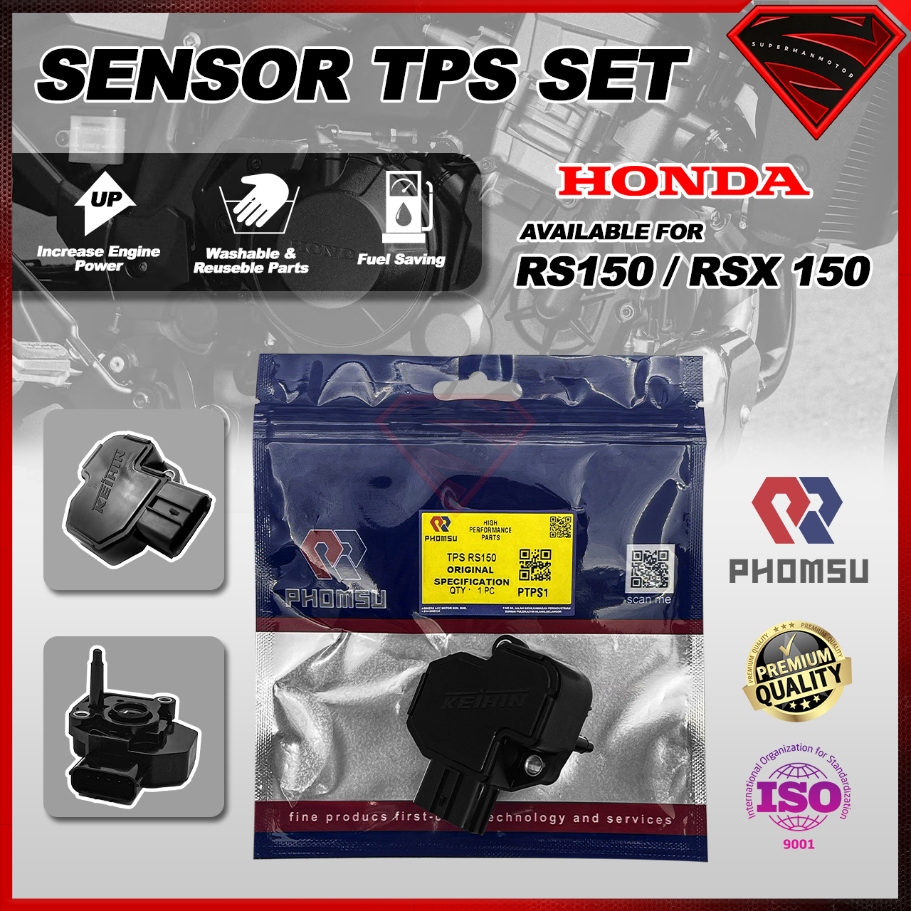 PHOMSU TPS IACV PCX SRL115 FI Y15 Y16 SYM VF3I RSX150 RS150 SRL115 ...