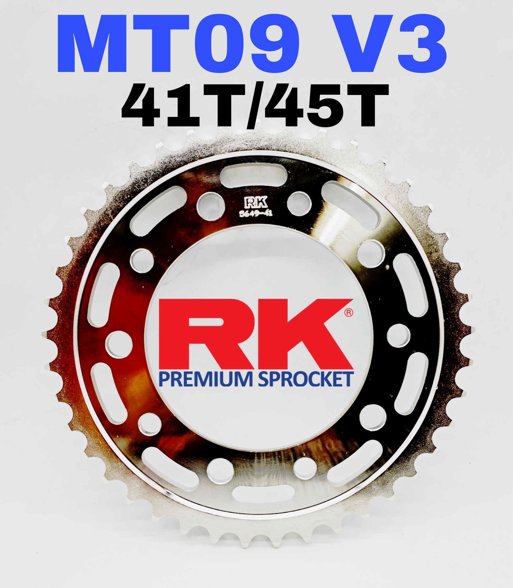 RK Sprocket Set YAMAHA MT09 V3 RK525 KRX X-Ring Rivet Black / Gold ...