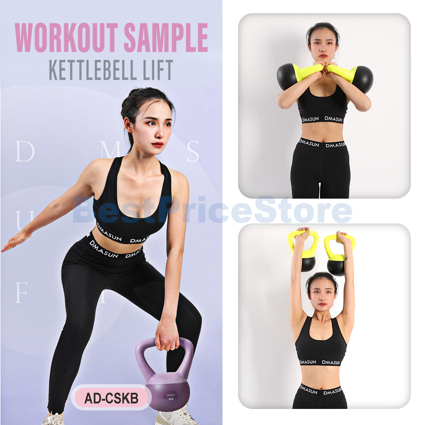 BPS Soft Kettlebell Lembut Gym Women Workout Cross Training Fat Burning ...