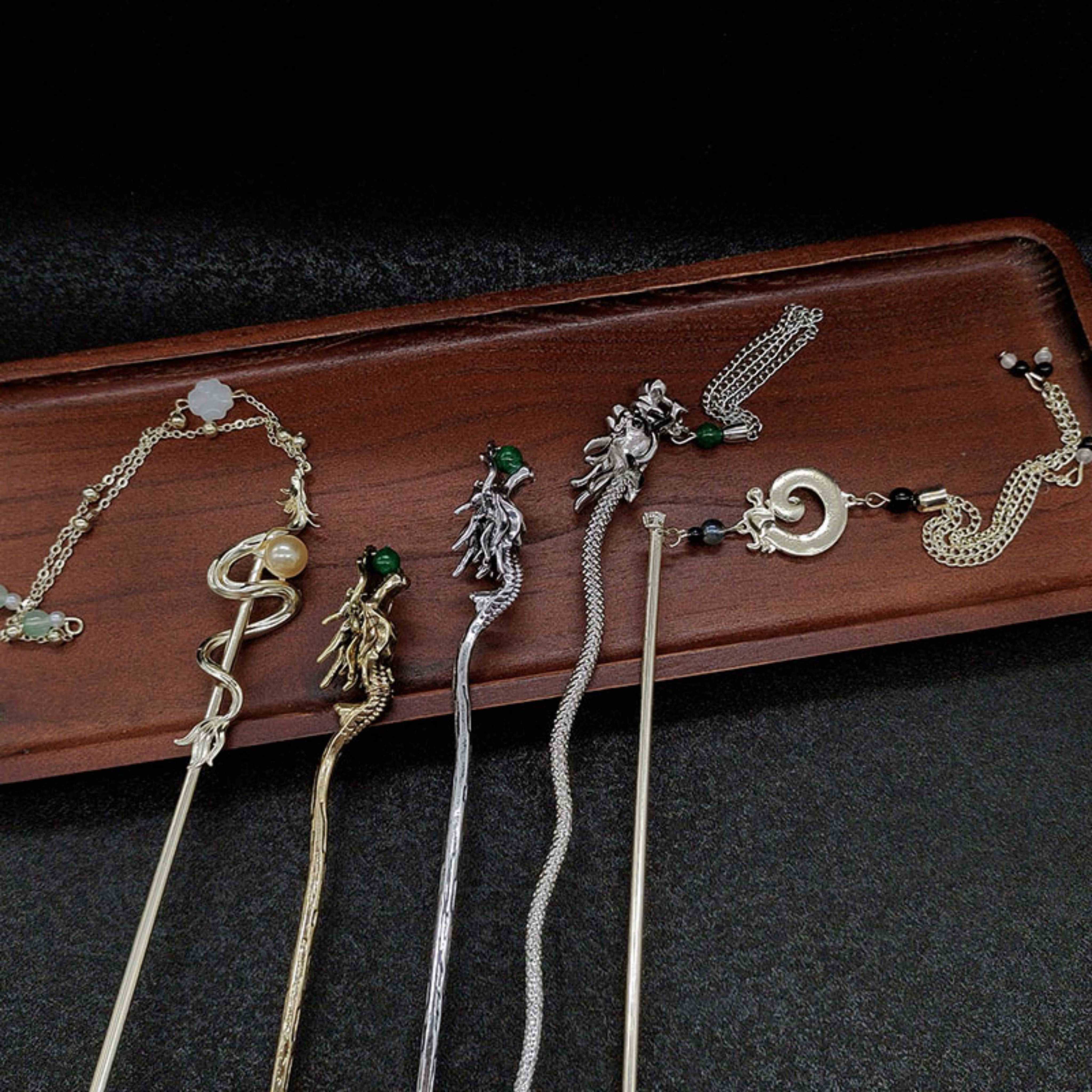 Chinese Ancient Styles Dragon Hair Accessories Hair Stick Hair Clip ...