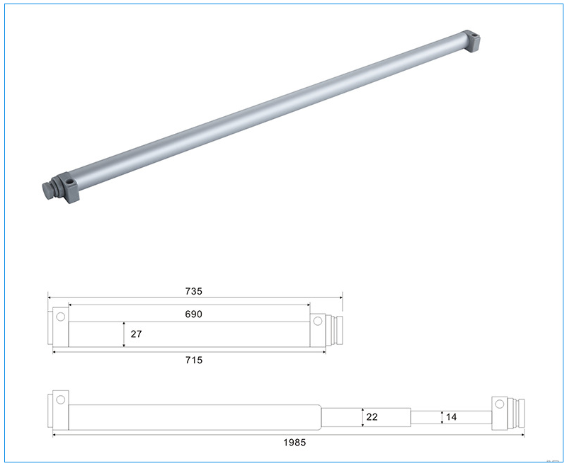 Sliding door closer bar glass aluminum auto closing bar tutup pintu ...