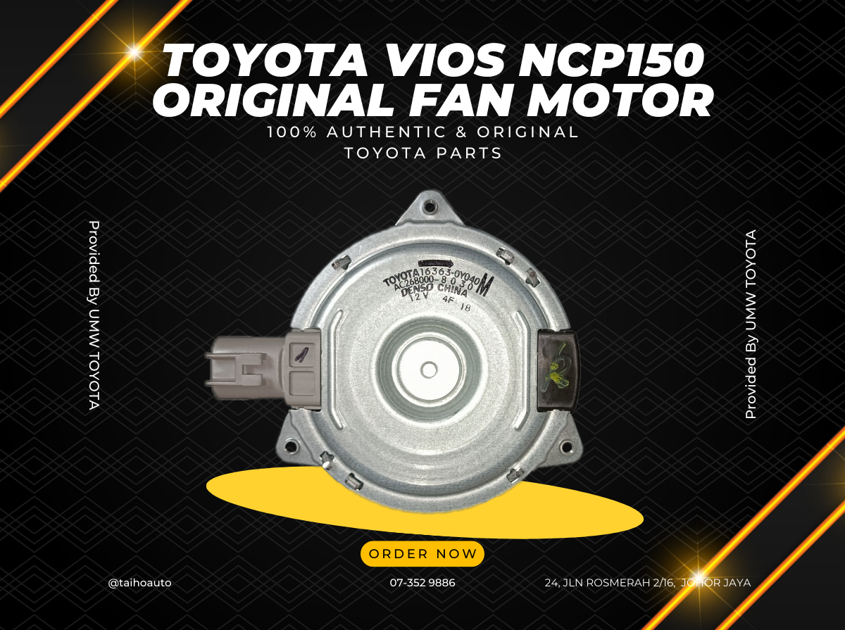 TAIHOAUTO TOYOTA Original Radiator Motor Toyota Vios NCP150 / NSP151 ...