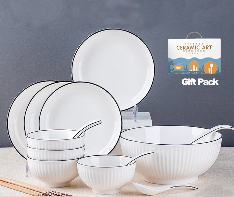 18-in-1 Nordic Luxury Tableware Set / Dinnerware Set (Gift Set ...