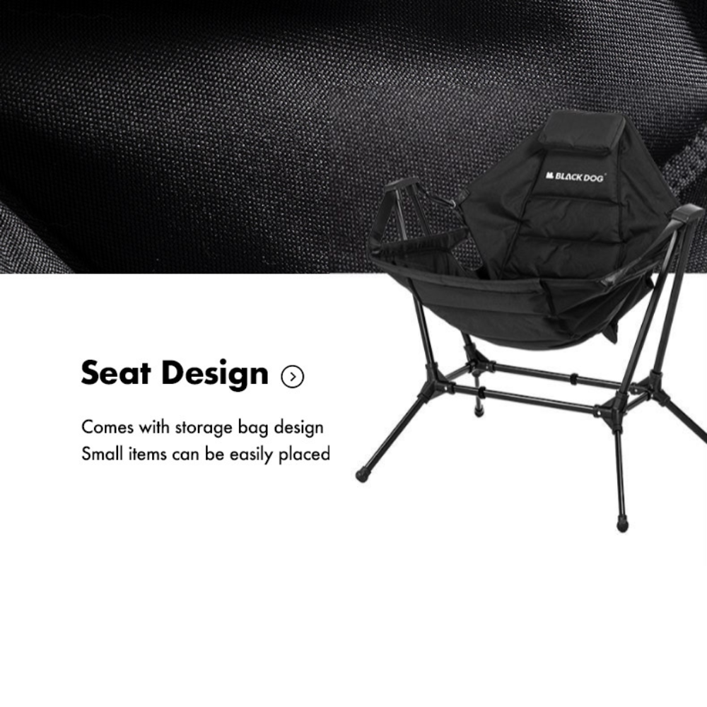 BLACKDOG Outdoor Square Rocking Chair | Shopee Malaysia