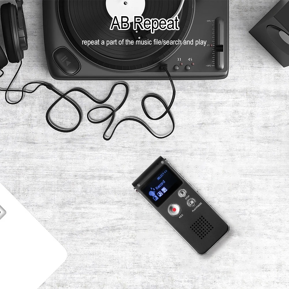 Portable Mini Voice Recorder Digital Sound Recorder Built-In 8G Phone ...