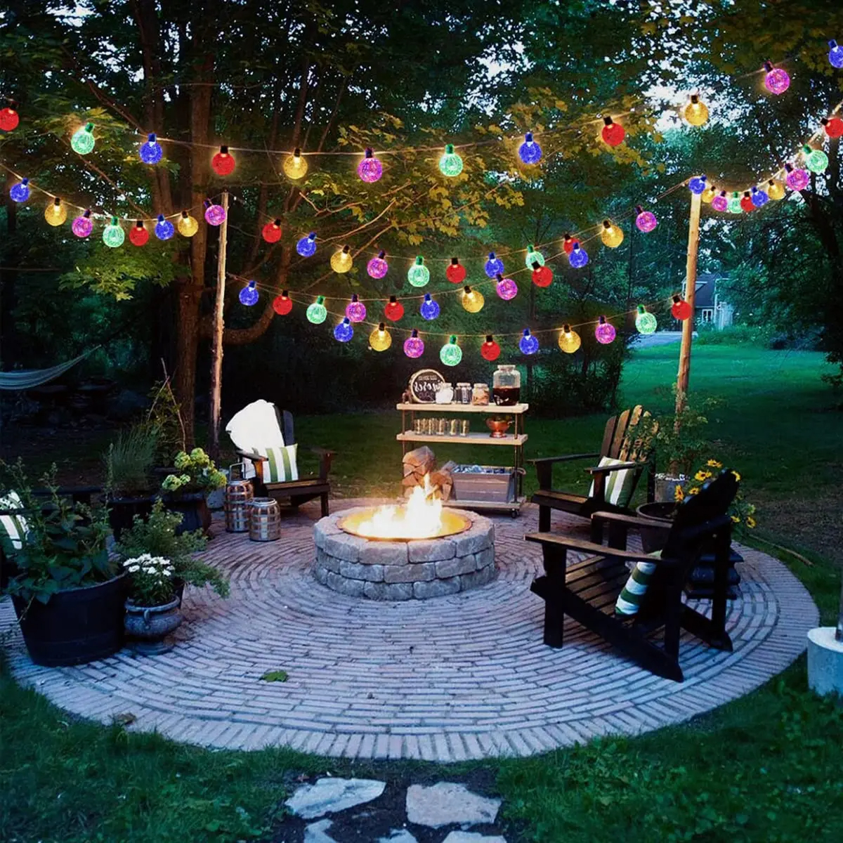 Lampu Raya Light 40LED Fairy String Lights Bubble Crystal Ball Lights ...