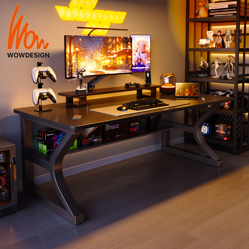 Gaming Table Meja Gaming With Cable Management Tray Computer Table With ...