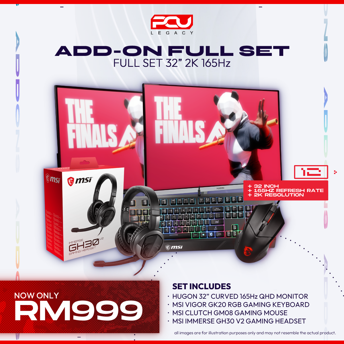 Addon Full Set PC Package Product (Only For Bundle PC) | Shopee Malaysia