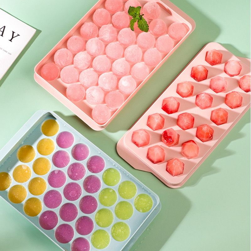 33 Holes Ice Ball Tray Ice Tray Ice Cube Maker Round Ice Mould Baby ...