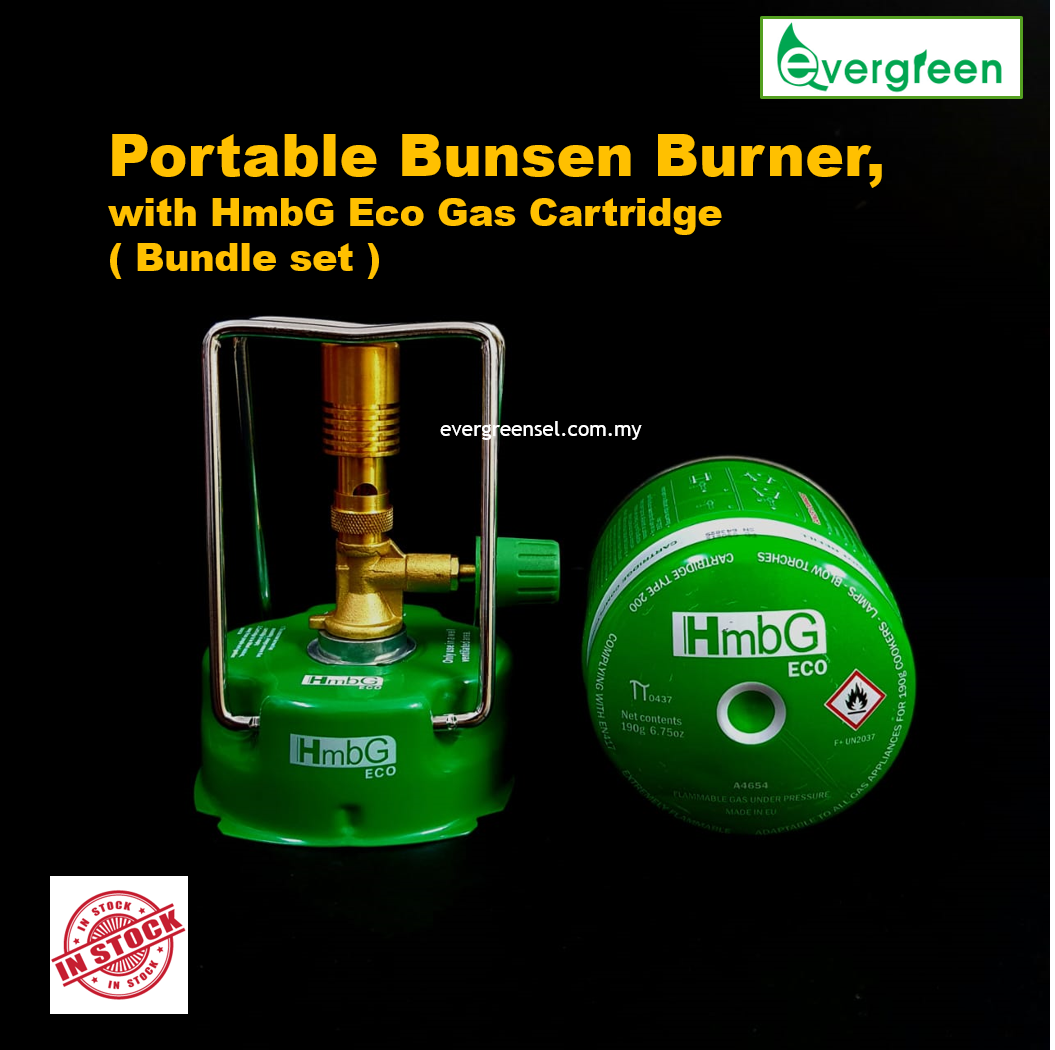 ( LOCAL READY STOCK ) Portable Bunsen Burner, with HmbG Eco Gas