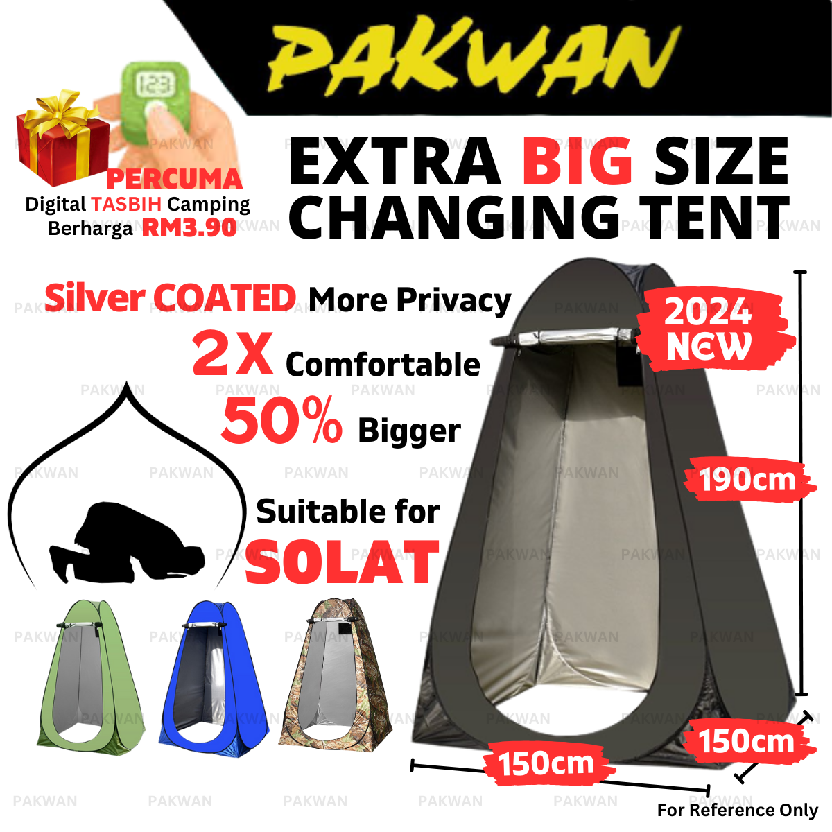 Khemah Camping Solat Tent Equipment Hiking Kemah Auto Tent Pop Up ...